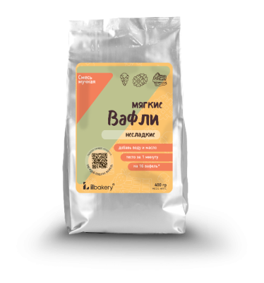 "Мягкие вафли" Несладкая сухая смесь (200г)