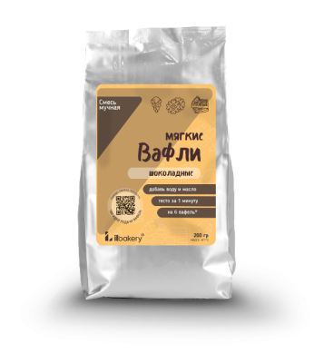 "Мягкие вафли" Шоколадная сухая смесь (200 г)